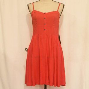 Express pink skater dress Size M